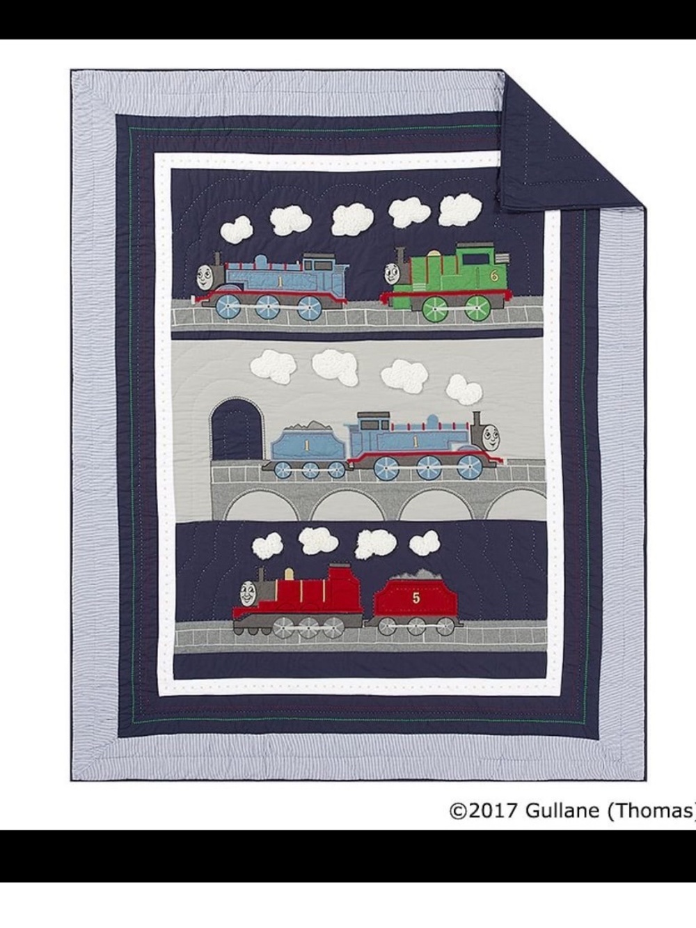 Pottery Barn Kids Twin Thomas the Train Quilt & Sham